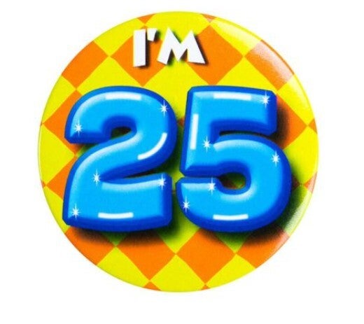 Button klein i'm 25