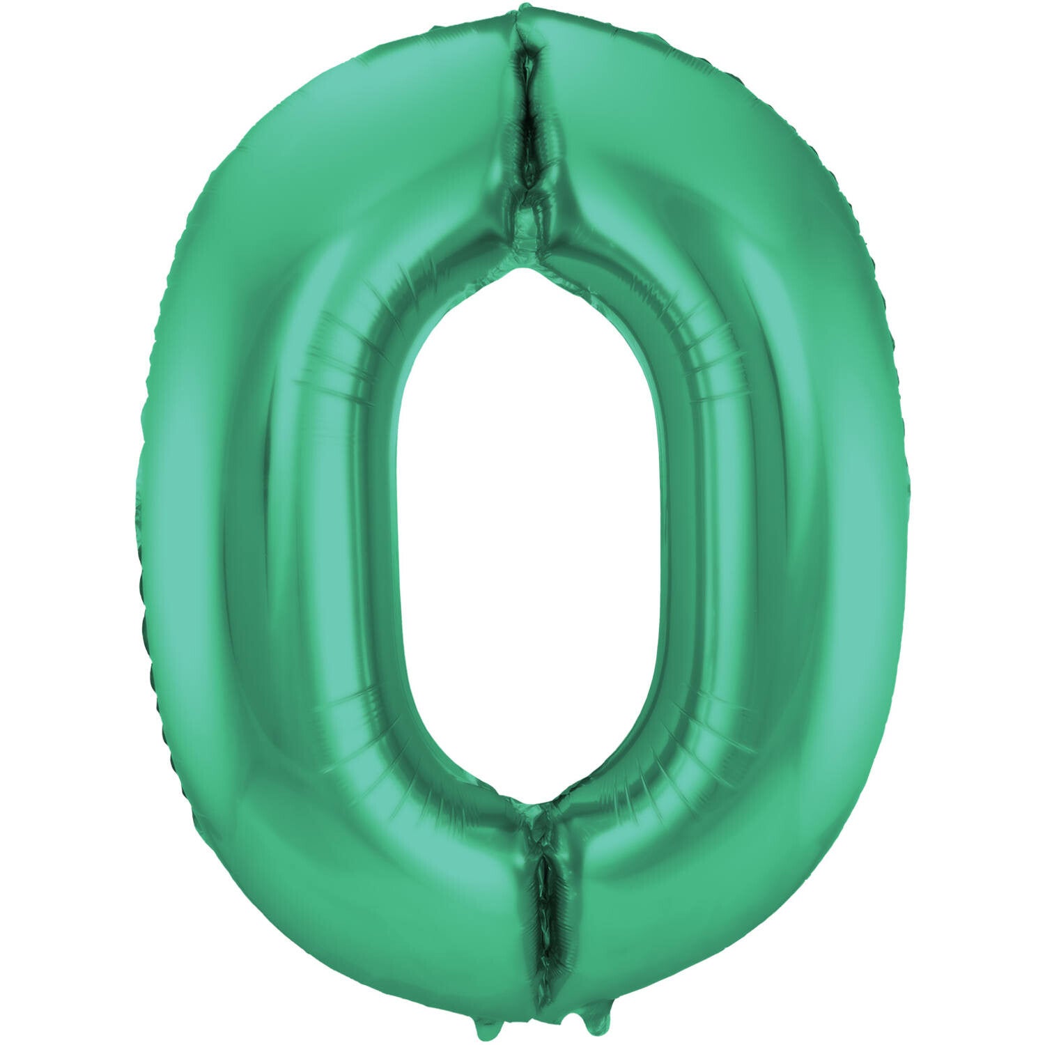 Folie Ballon cijfer 0 Metallic Groen  86 cm