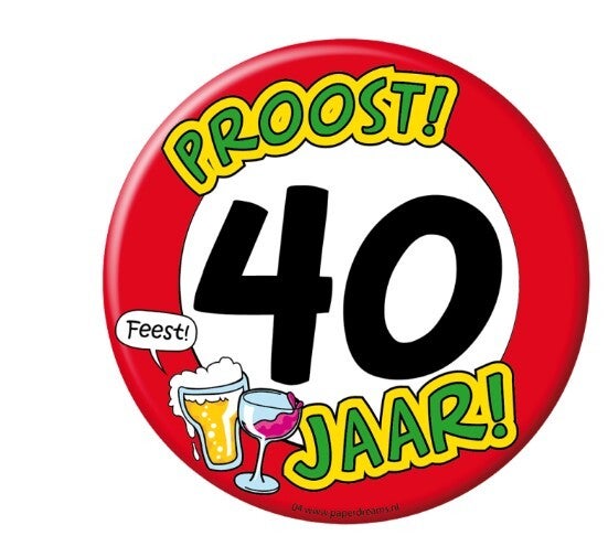 Feestelijke bierviltjes Proost 40 jaar