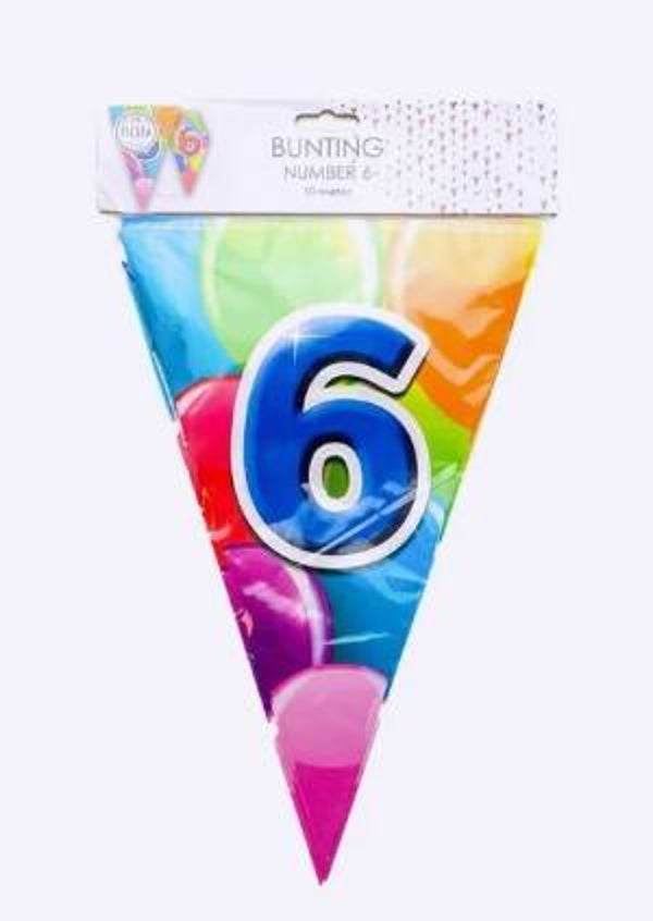 We Fiesta leeftijd vlaggenlijn 6 jaar