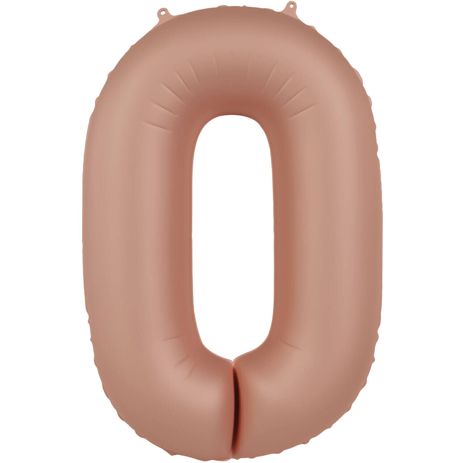 Folie Ballon cijfer 0 Vintage Rose 86 cm