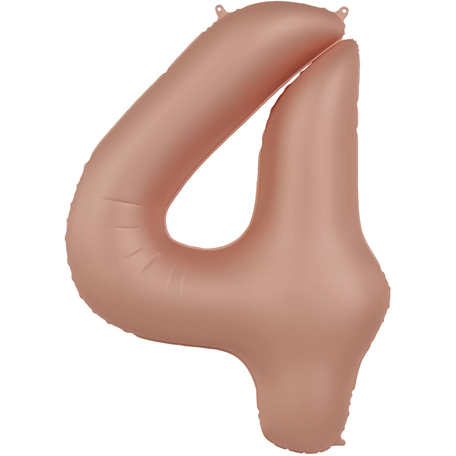 Folie Ballon cijfer 4 Vintage Rose 86 cm