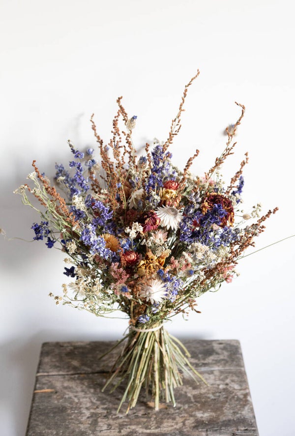 Spiral Bound Dried Flower Bouquet