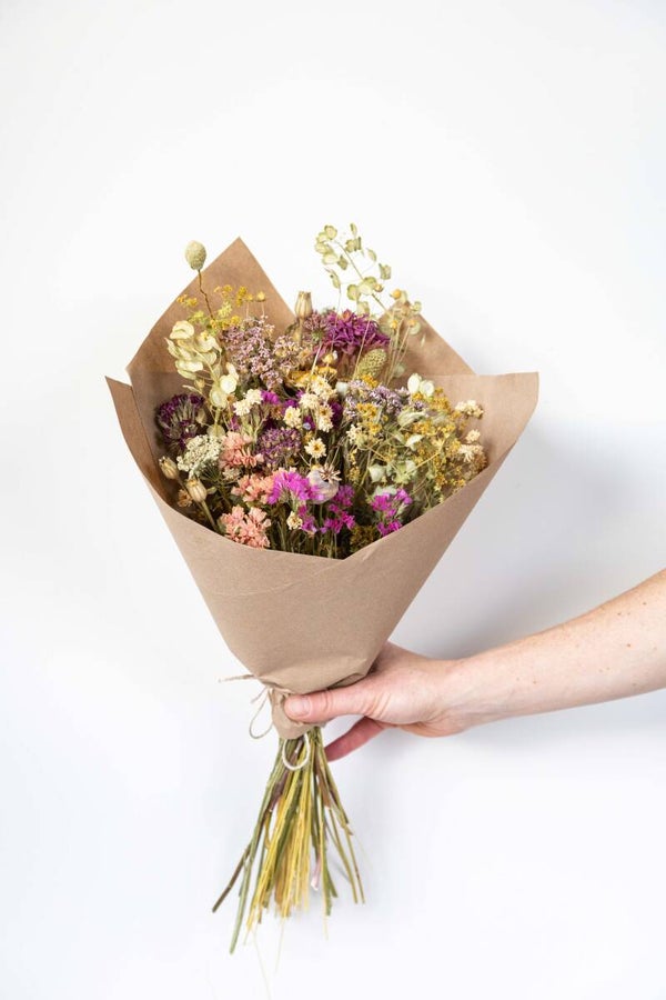 Spiral Bound Dried Flower Bouquet