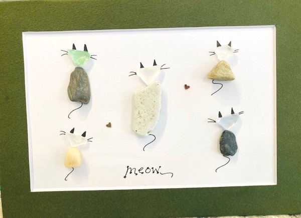 Meow with various color borders