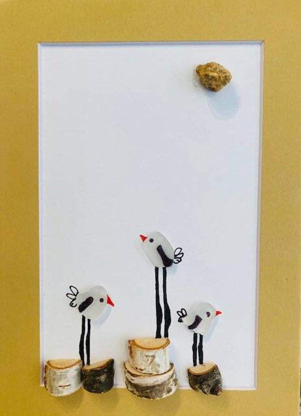 Birds on Bark SOLD
