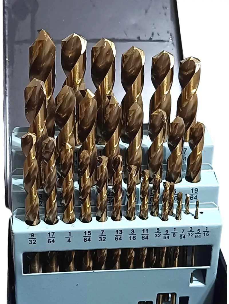 29pcs Fully Nitrated 5% Cobalt Drill Bit Set – M35 High Speed Steel