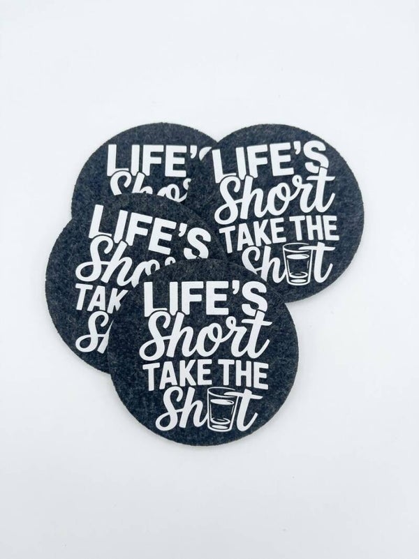 Filzuntersetzer "life´s Shorts"