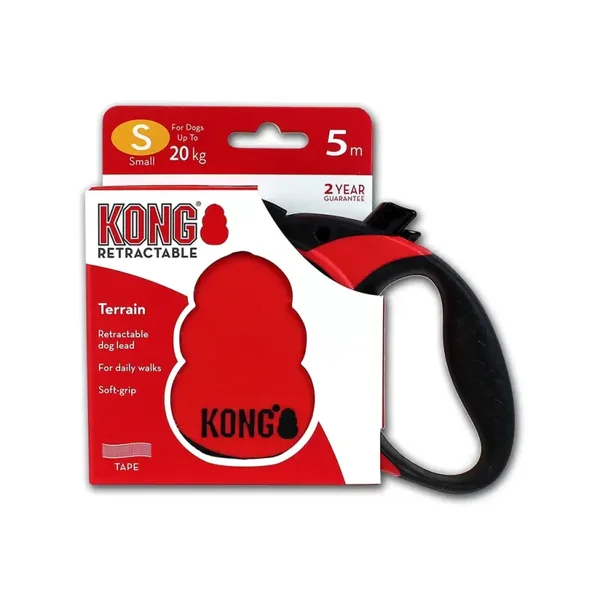 Laisse rétractable KONG Rouge