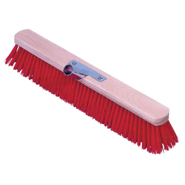Balai large et stable avec poils en PVC rouge