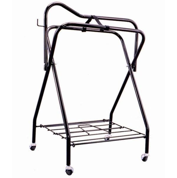 Porte-selle pliant sur roulettes