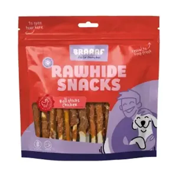 Snacks à mâcher Braaaf - 30 Pièces Poulet