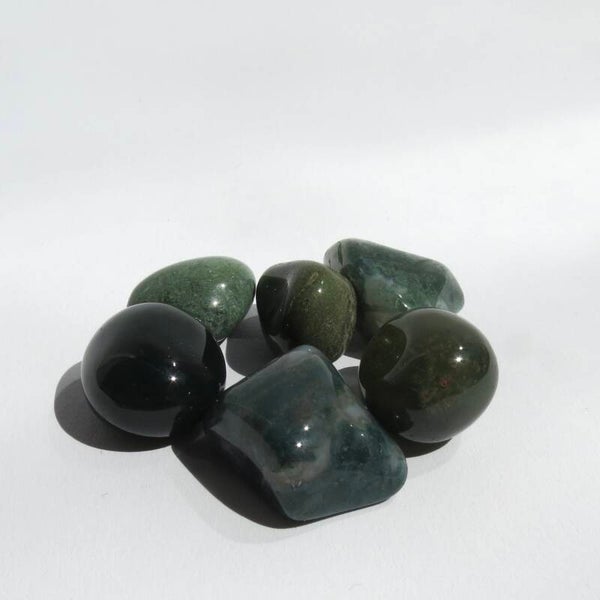 Moss Agate Tumblestone