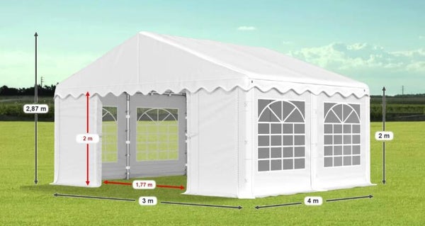 ECOTENT LDR 3m x 4m x 2m/2.87m BASIC CONSTRUCTIE