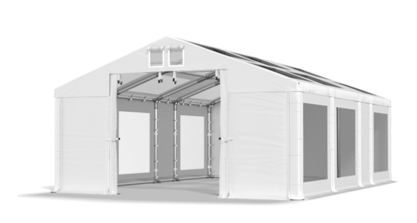 BASIC TENT 4X8X2 met dak - en wandlicht