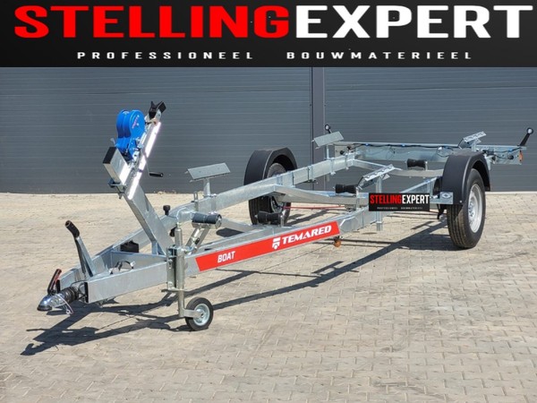 B1807821 V enkelassige alu boottrailer GVW 1800kg