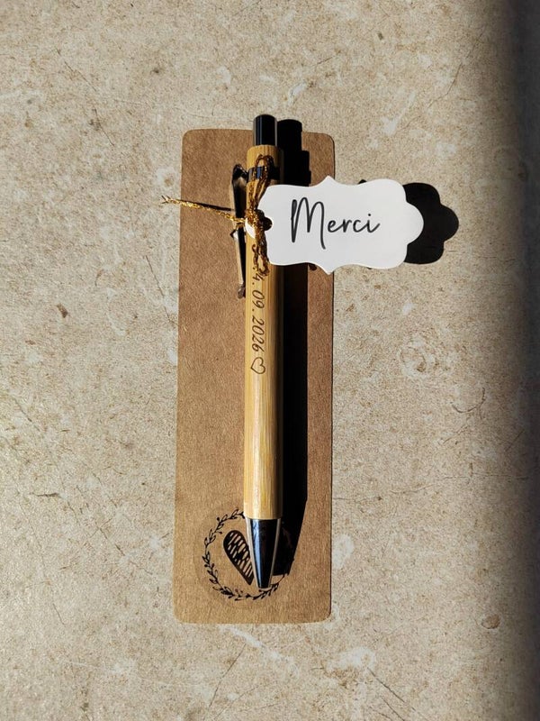Stylos-Crayons-Cadeaux invités mariage personnalisés - Pack Douce Attention
