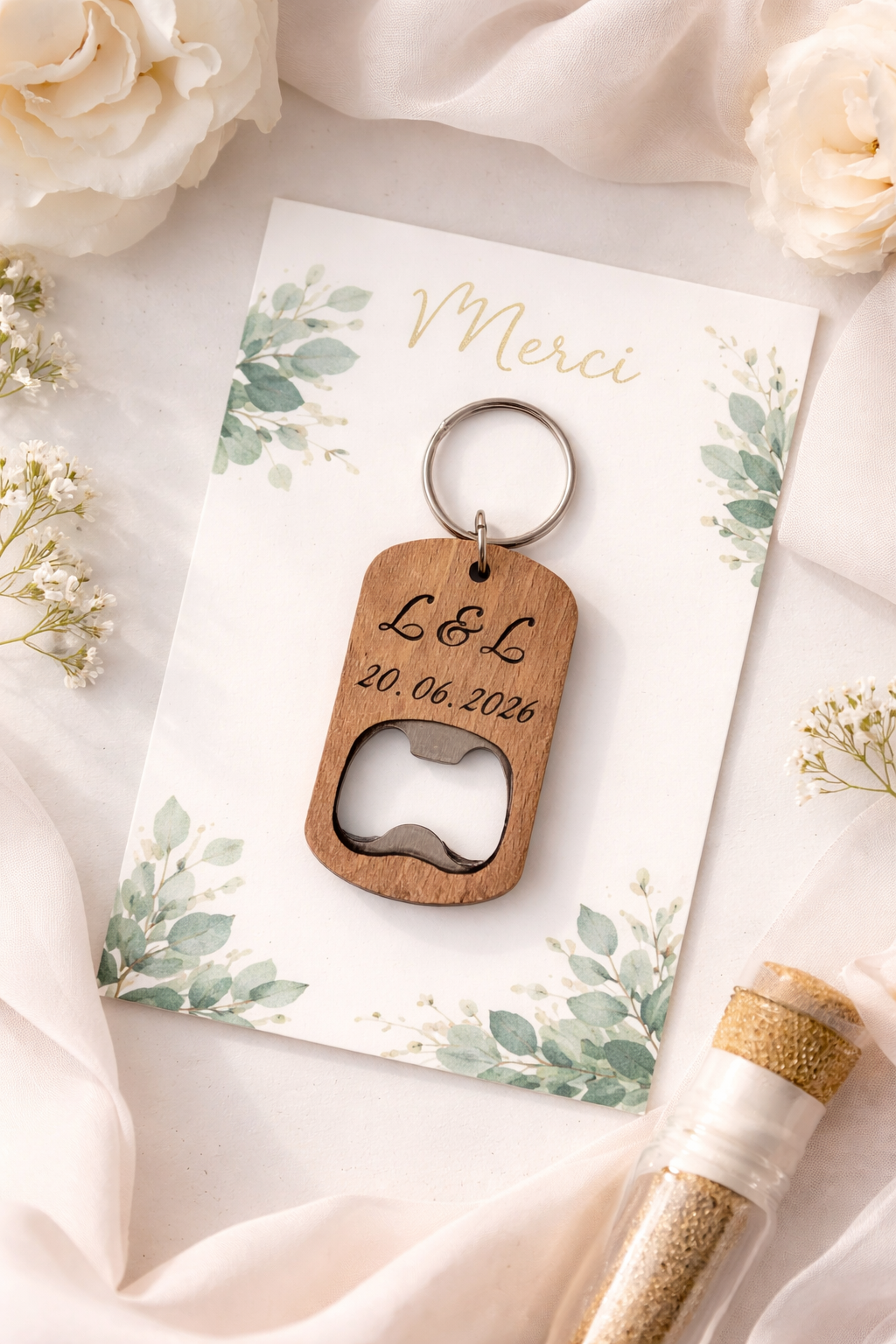 Décapsuleur porte clé personnalisé