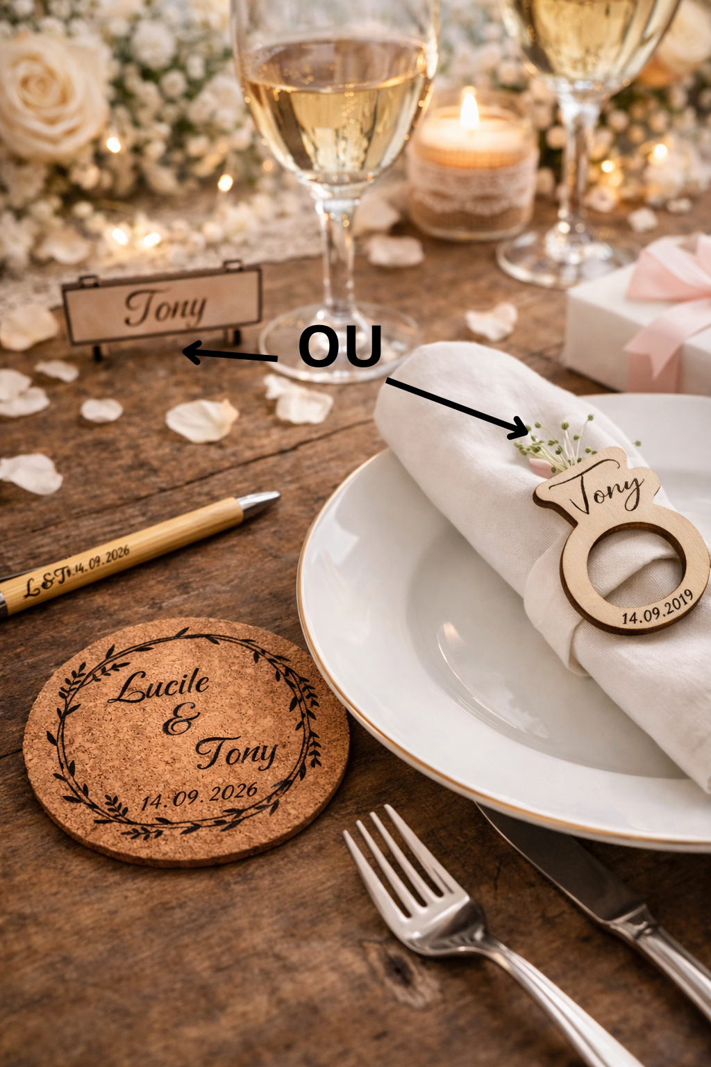 PACK NATURE — 7,50€ par invité Minimum 20 invités · Personnalisation incluse