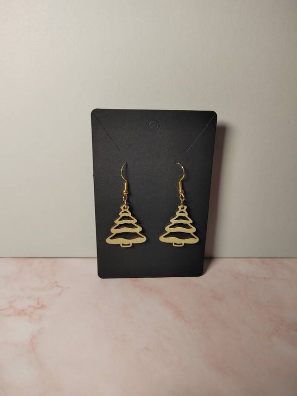 Boucles d'oreilles Sapin de noël