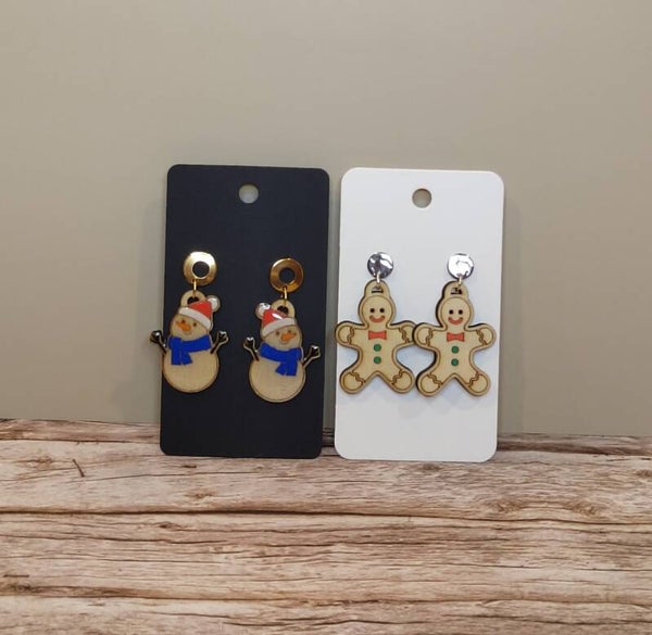 Boucles d'oreilles bonhomme pain d'épices