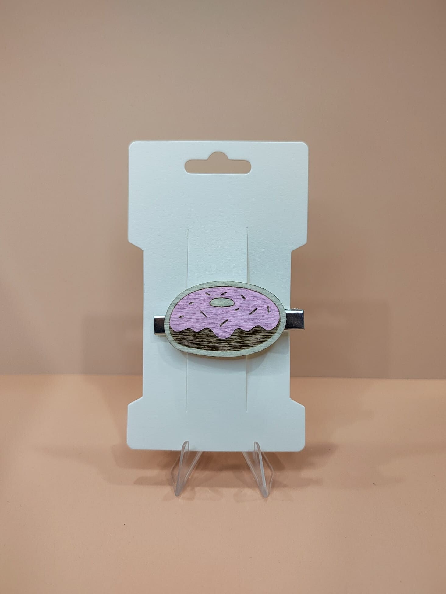Barrette petite fille Donut – Accessoire cheveux élégant