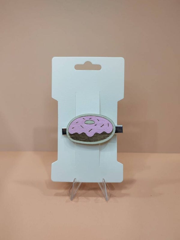 Barrette petite fille Donut – Accessoire cheveux élégant