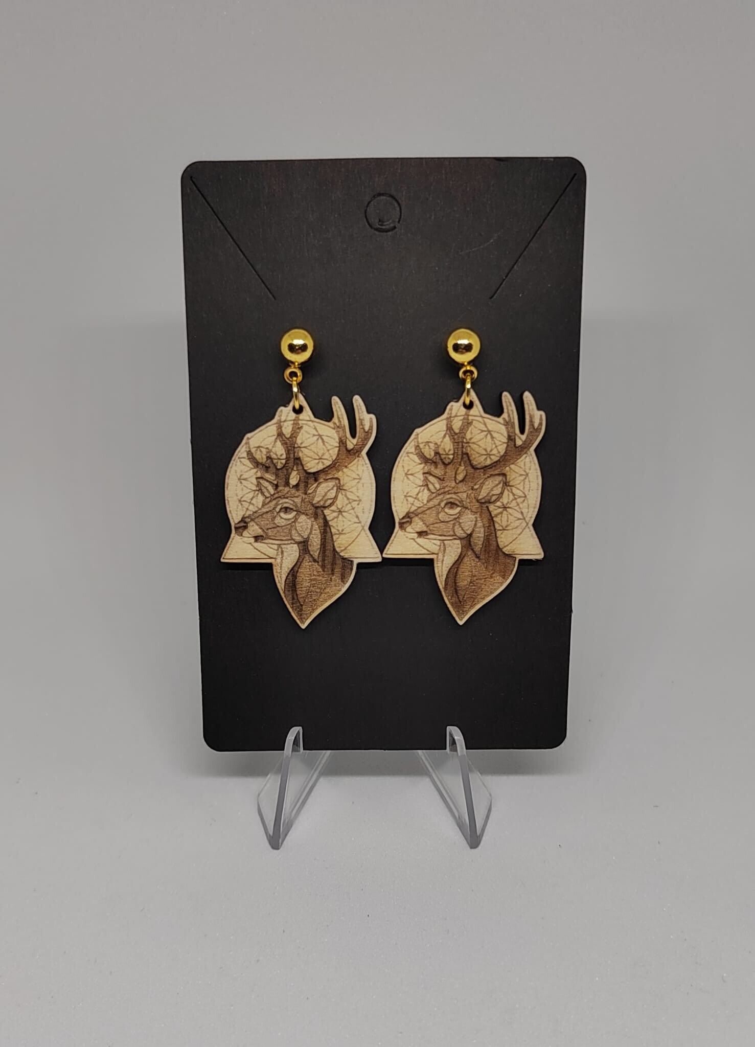 Boucles en bois Cerf