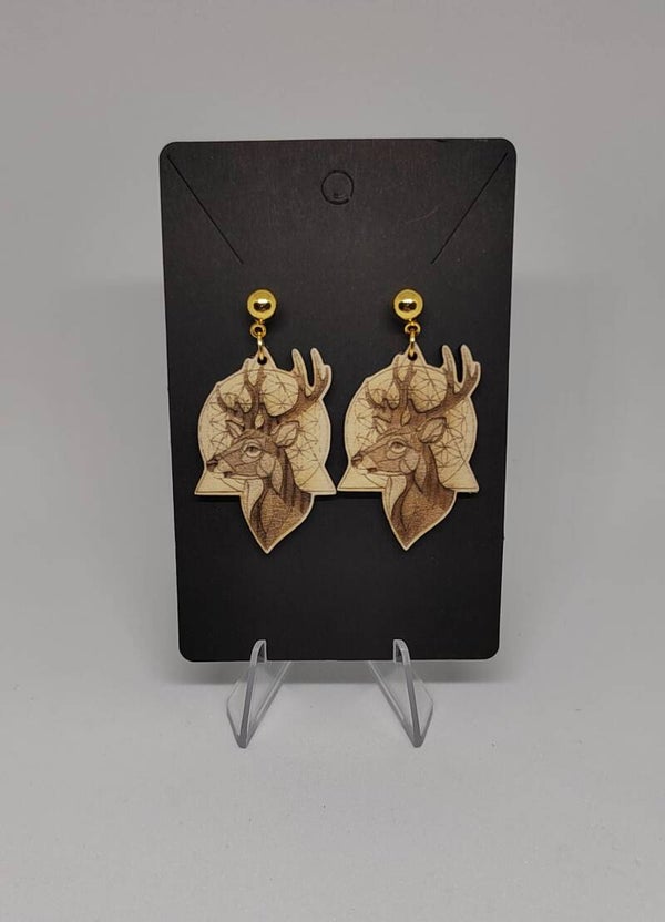 Boucles en bois Cerf