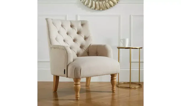 Birlea Padstow Fabric Accent Chair - Wheat112/2107