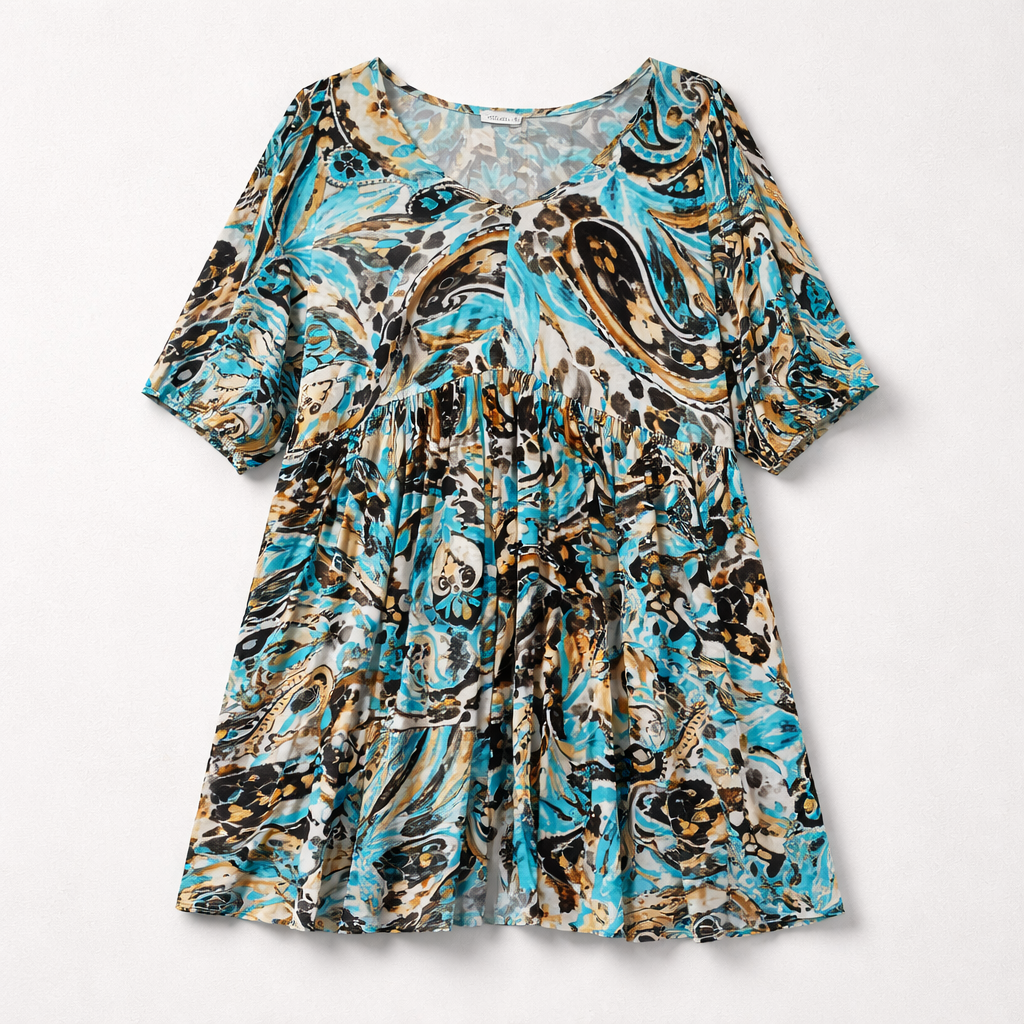 ROBE - BARCELONE BLEU TURQUOISE