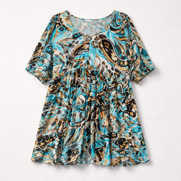 ROBE - BARCELONE BLEU TURQUOISE