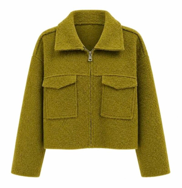 VESTE COURTE - MAILLE BOUCLETTE