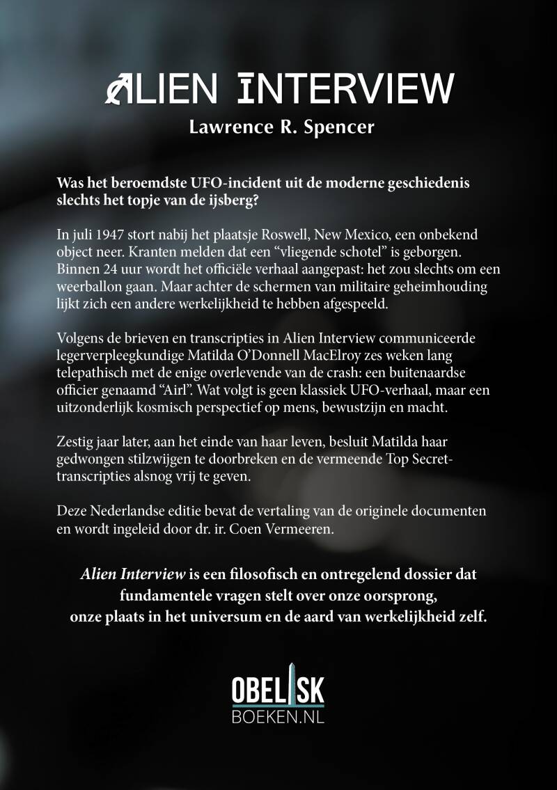 achterkant Alien Interview
