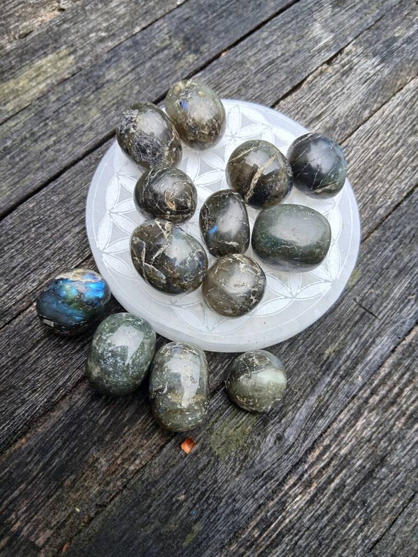 Pierres roulées en Labradorite