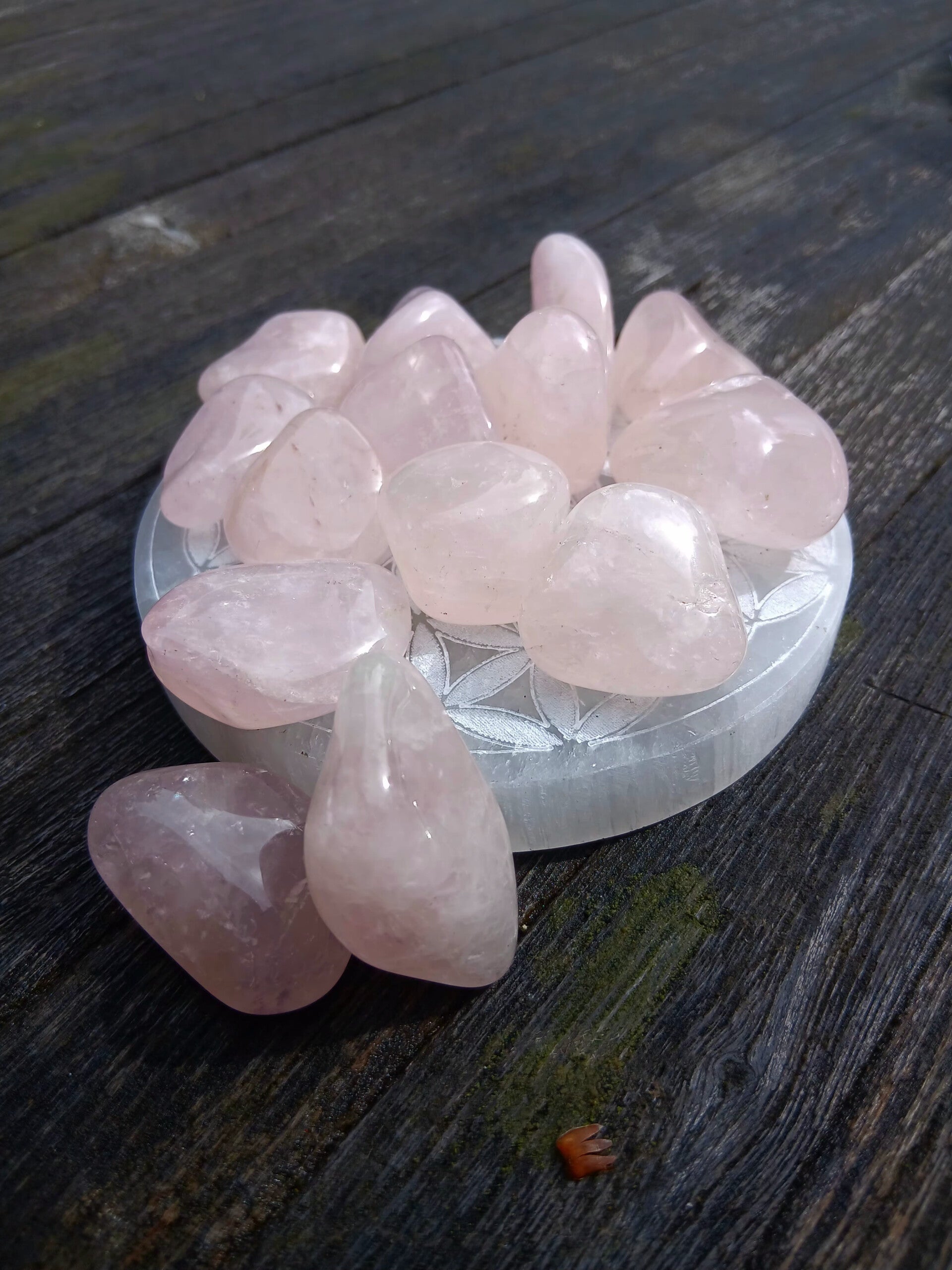 Pierres roulées en Quartz Rose