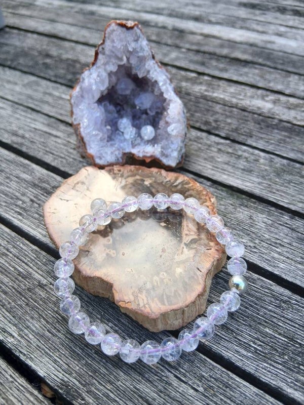 Bracelet "Mental" Cristal de Roche Craquelé
