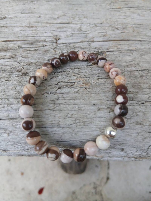 Bracelet en "Jaspe Cappucino" Marbré Egyptien