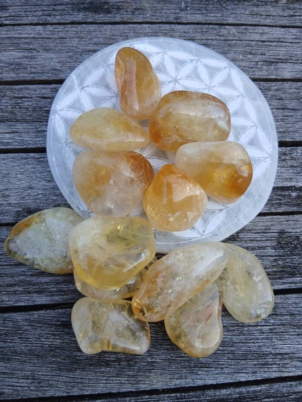 Citrine Chaufée ! ( Améthyste) un petit soleil!