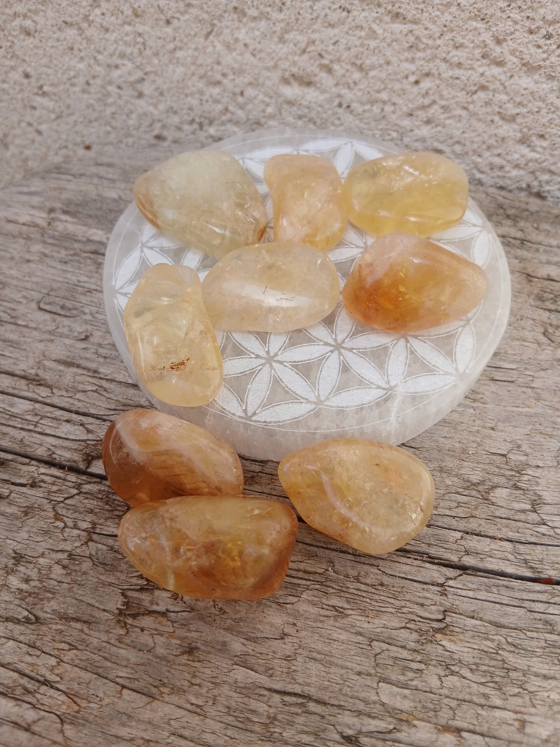 Citrine Chaufée ! ( Améthyste) un petit soleil!