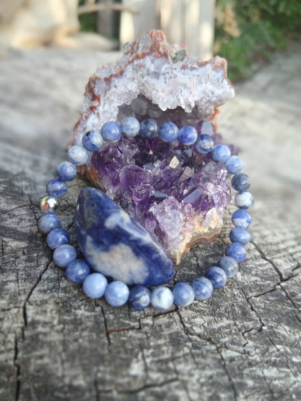 Duo Sodalite! Collection ...Pierre roulée + bracelet