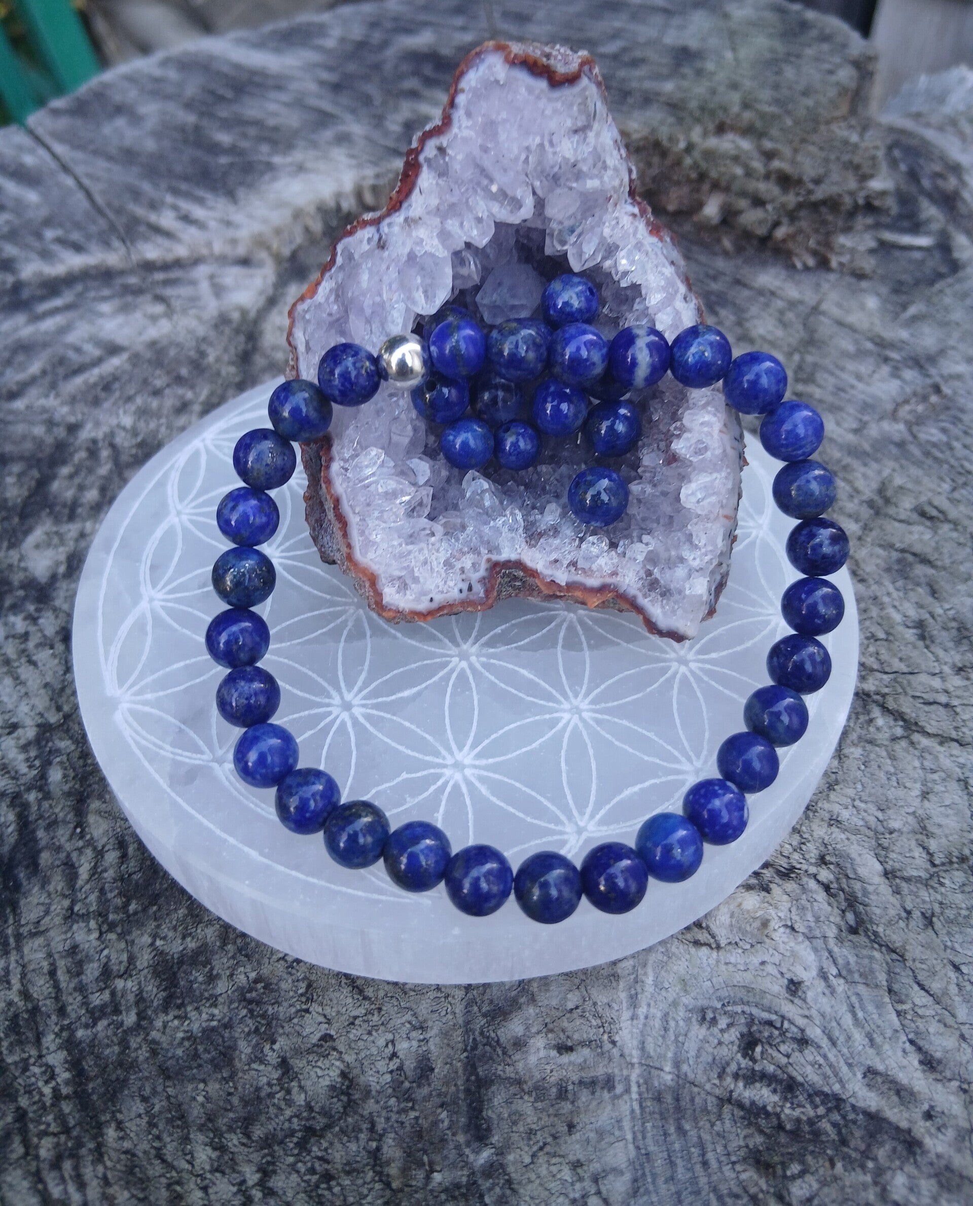 Bracelet "Intuition et Clairevoyance" en Lapis Lazuli