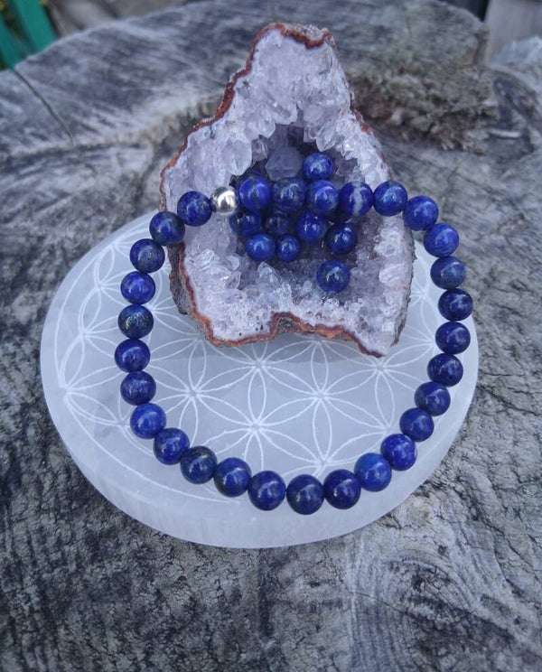 Bracelet "Intuition et Clairevoyance" en Lapis Lazuli