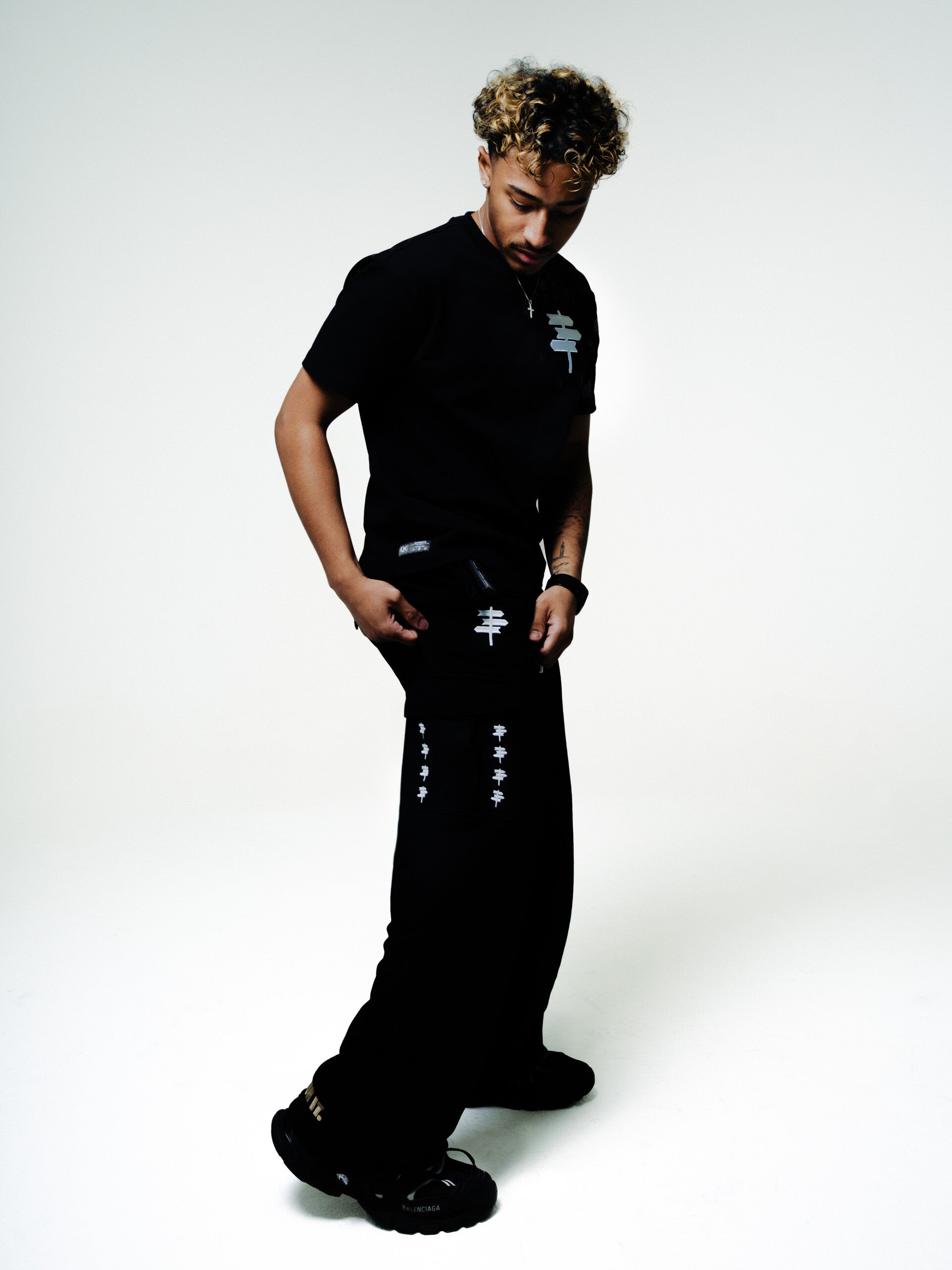(Limited edition) Milano Black Kaki Cargos 'Golden Age'