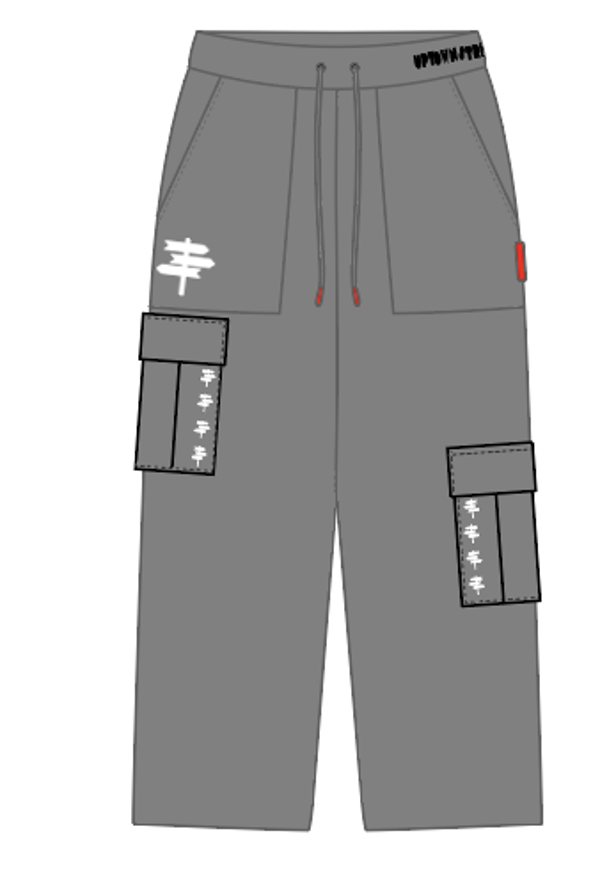 Chantell Grey Cargo Pants