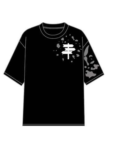 Milano Black Splash Zen Crew Neck T-shirt