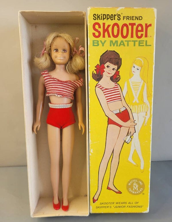 Vintage Skooter met box #1040 - Blond