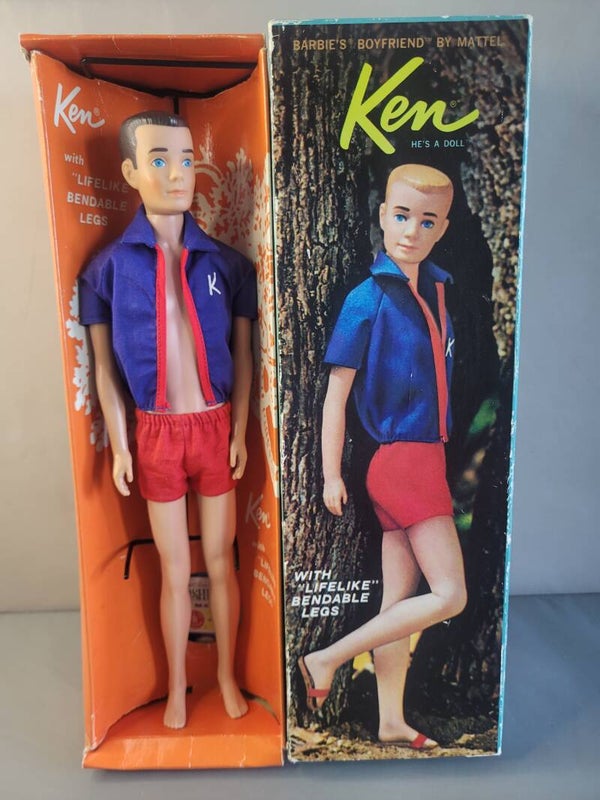 Vintage Ken Bendable Legs #1020 in box - Brunette
