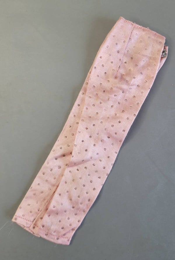 Vintage Barbie Fashion - Satin Slacks / Pink met glitter