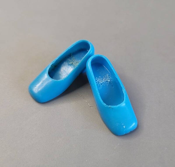 Vintage Barbie / Francie Square Toe shoes / Blauw / Japan